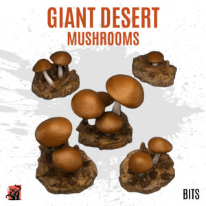 Giant desert mushrooms - Pack of 5 bits