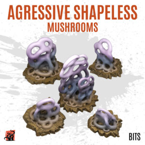 Agressive shapeless mushrooms - Pack of 5 bits
