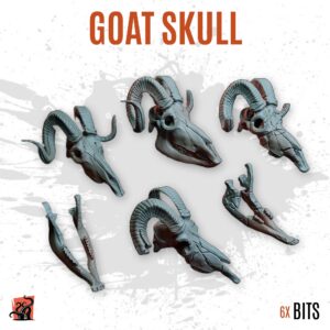 Goat skull - Pack of 6 bits