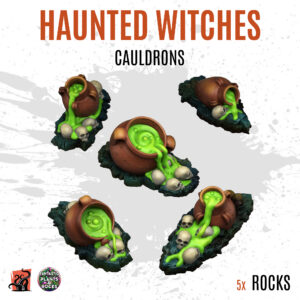 Haunted witches cauldrons - Pack of 5 bits