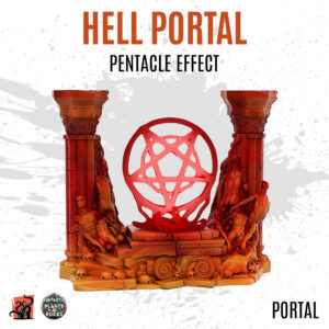 Hell portal with pentacle effect