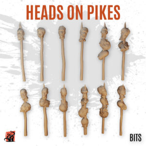 Heads on pikes - Pack of 12 bits