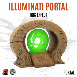 Illuminati portal with iris effect
