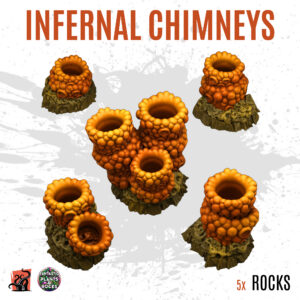 Infernal chimneys - Pack of 5 bits