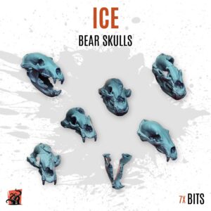 Ice - Bear skulls - Pack of 7 bits