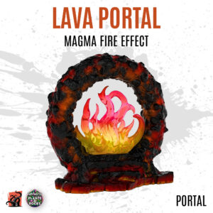 Lava portal with magma fire effect