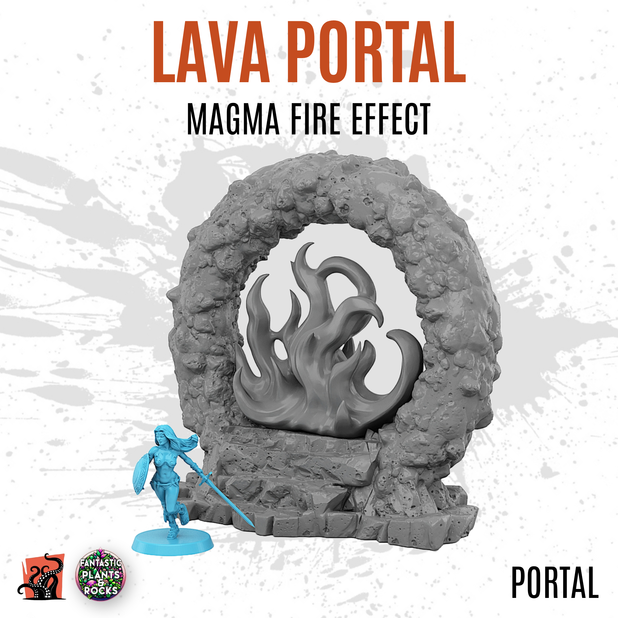 Lava portal with magma fire effect - Image 2