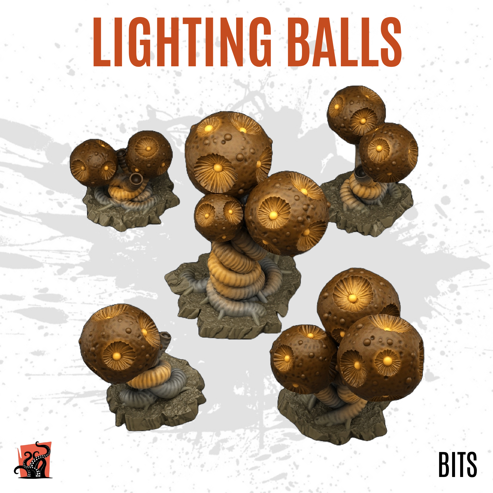 Lighting balls - Pack of 5 bits