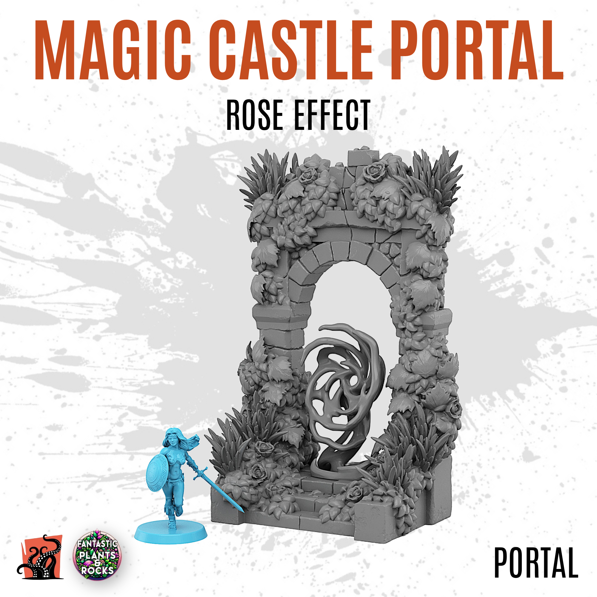 Magic castle portal with rose effect - Image 2