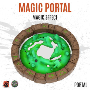 Magic portal with magic effect