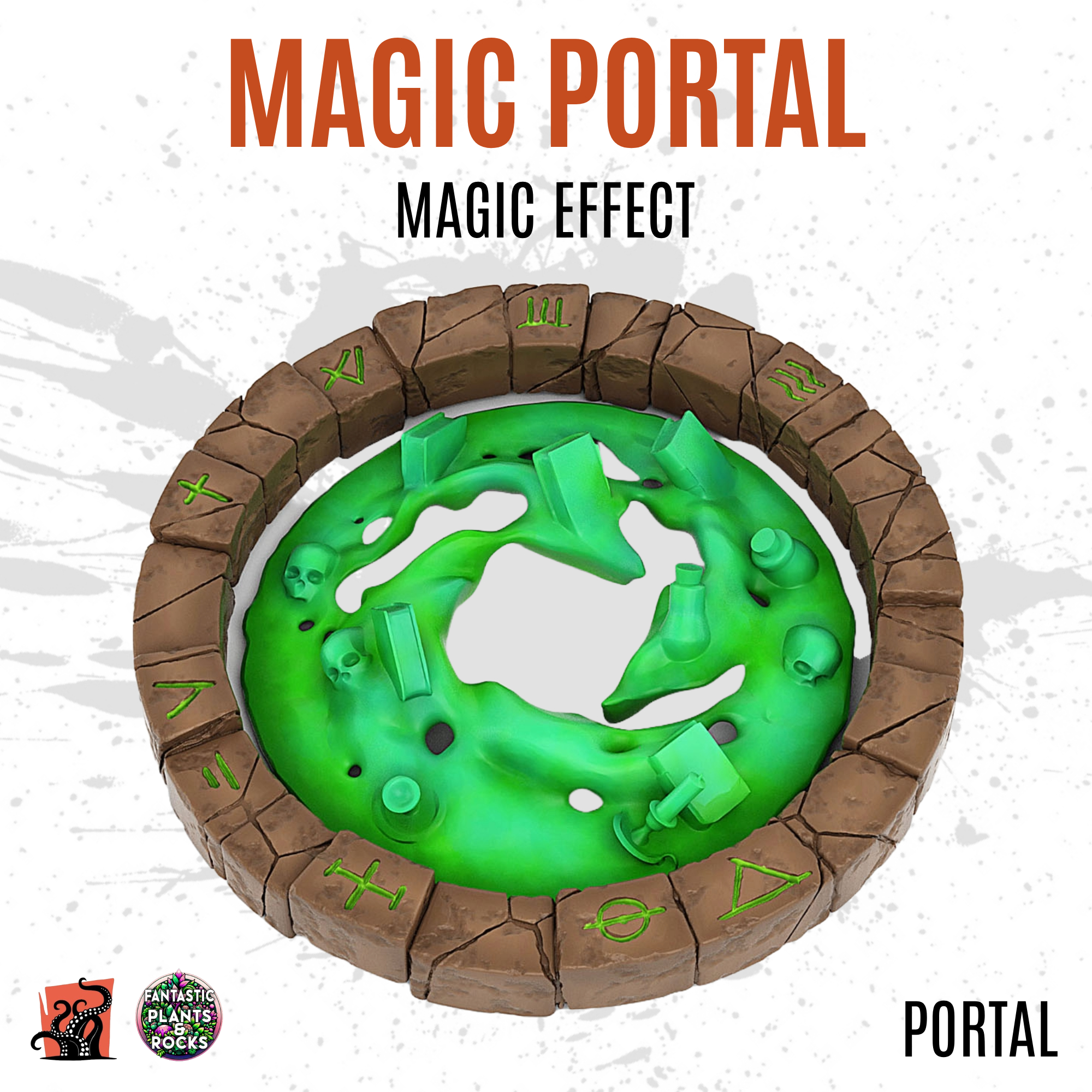Magic portal with magic effect