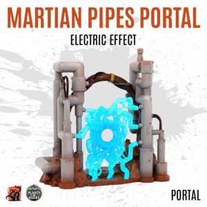 Martian pipes portal with electric effect