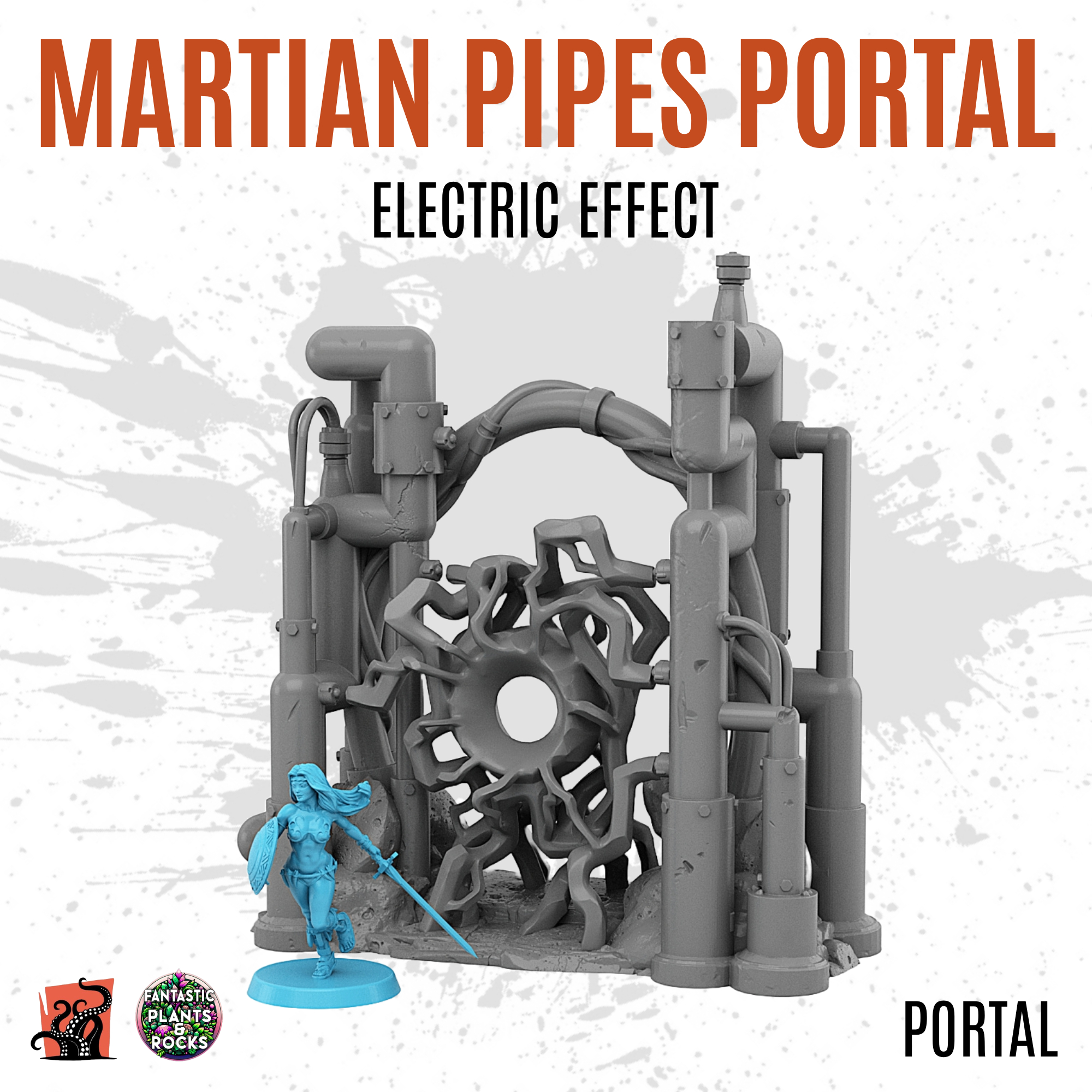 Martian pipes portal with electric effect - Image 2