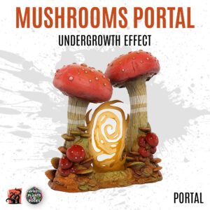 Mushrooms portal with undergrowth effect