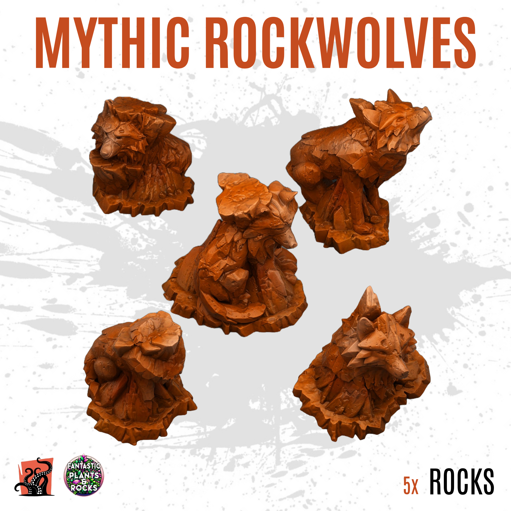 Mythic rockwolves - Pack of 5 bits