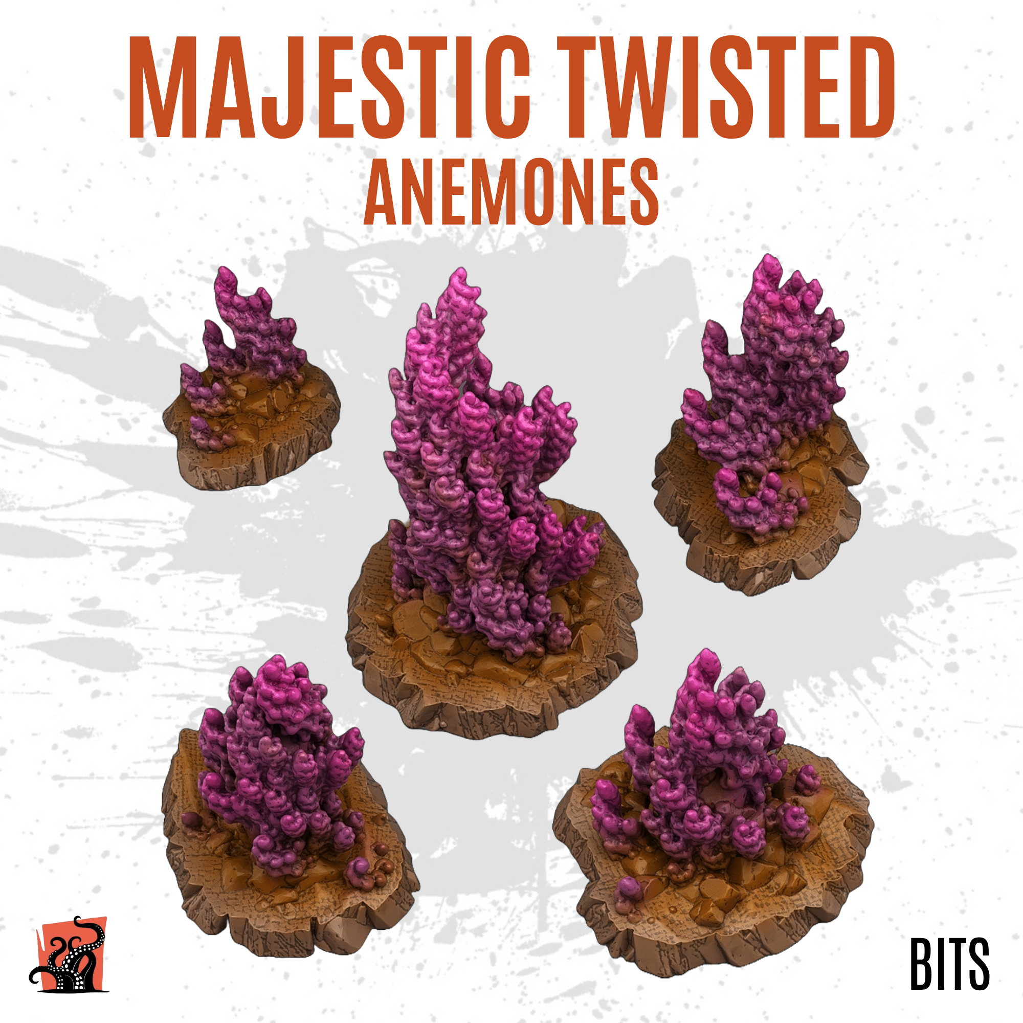 Majestic twisted anemones - Pack of 5 bits