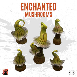 Enchanted mushrooms - Pack of 5 bits