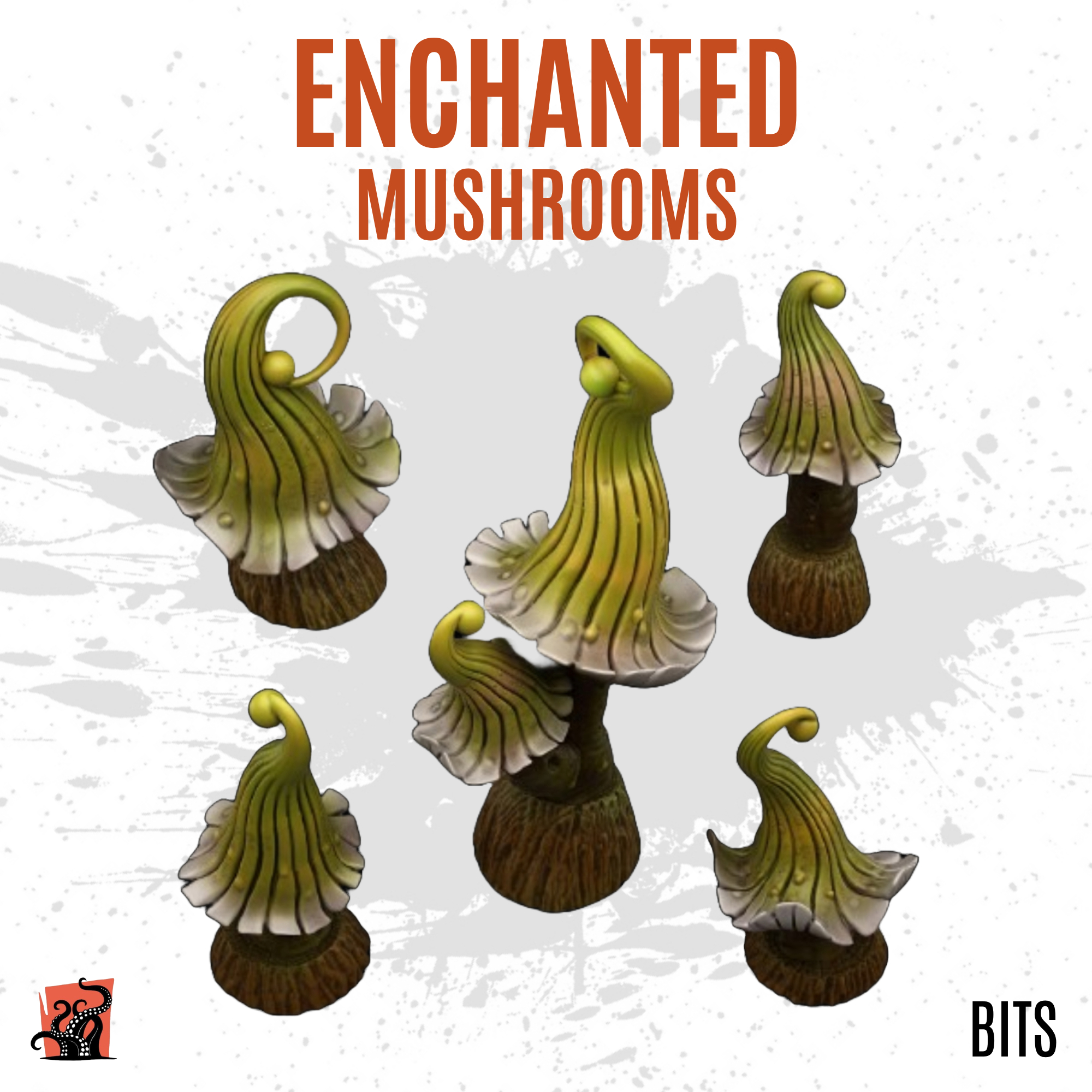 Enchanted mushrooms - Pack of 5 bits
