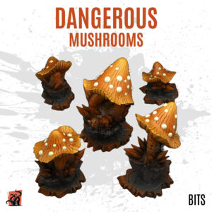 Dangerous mushrooms - Pack of 5 bits