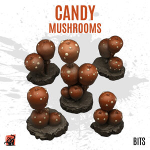 Candy mushrooms - Pack of 5 bits