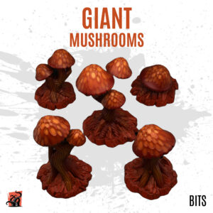 Giant mushrooms - Pack of 5 bits