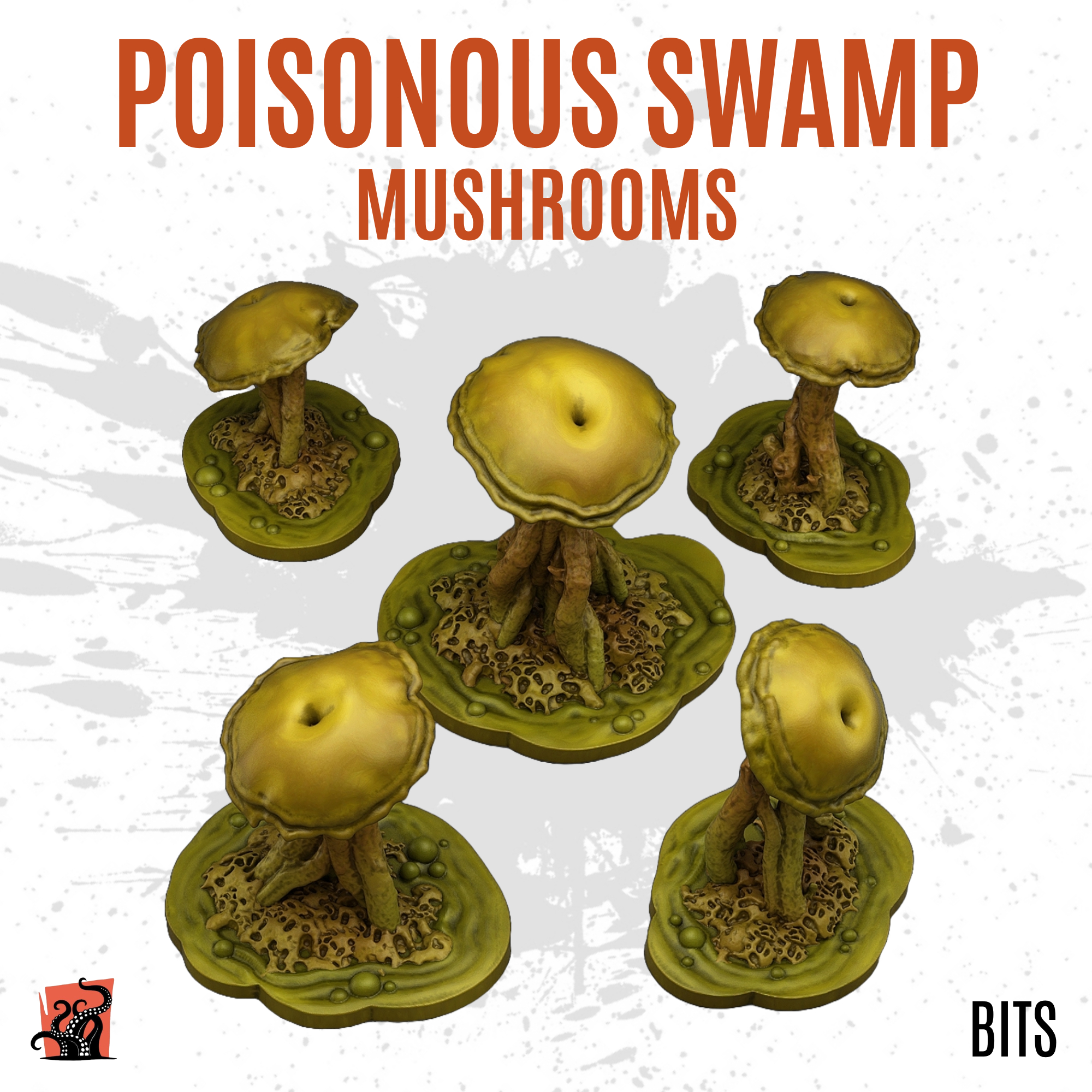 Poisonous swamp mushrooms - Pack of 5 bits