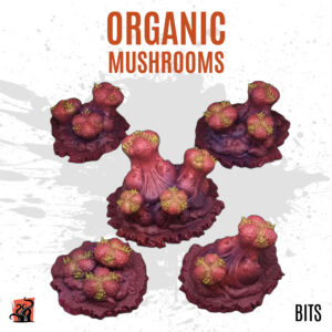 Organic mushrooms - Pack of 5 bits