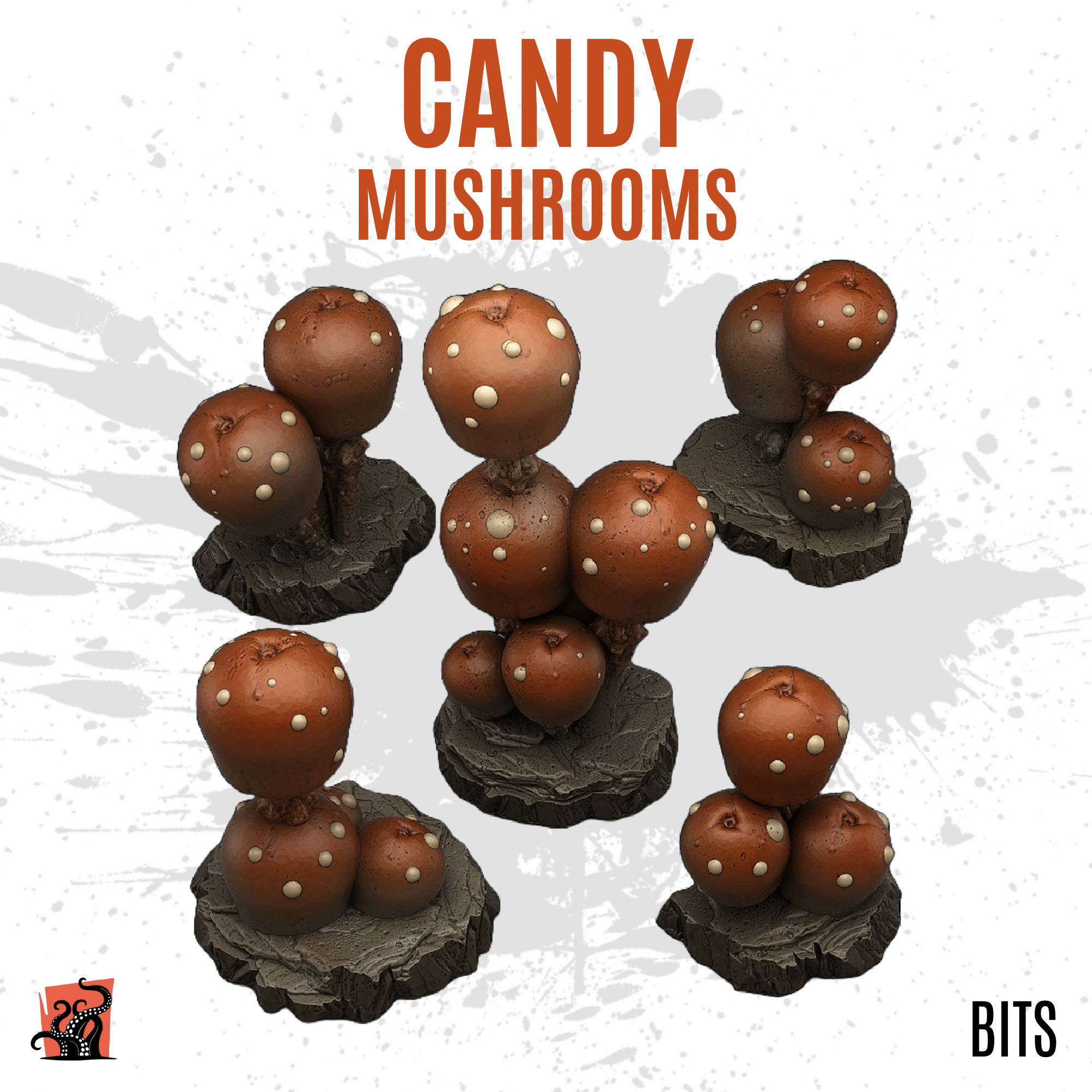 Candy mushrooms - Pack of 5 bits