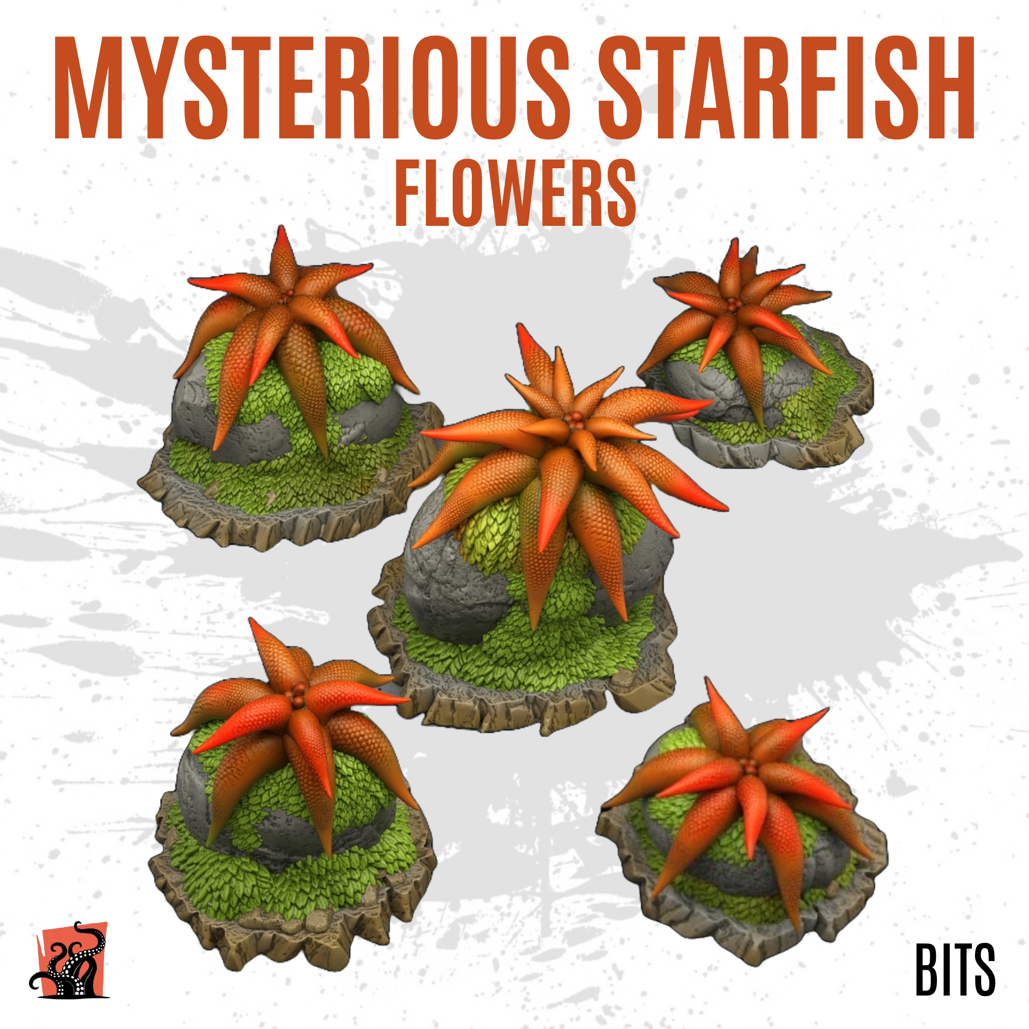 Mysterious starfish flowers - Pack of 5 bits