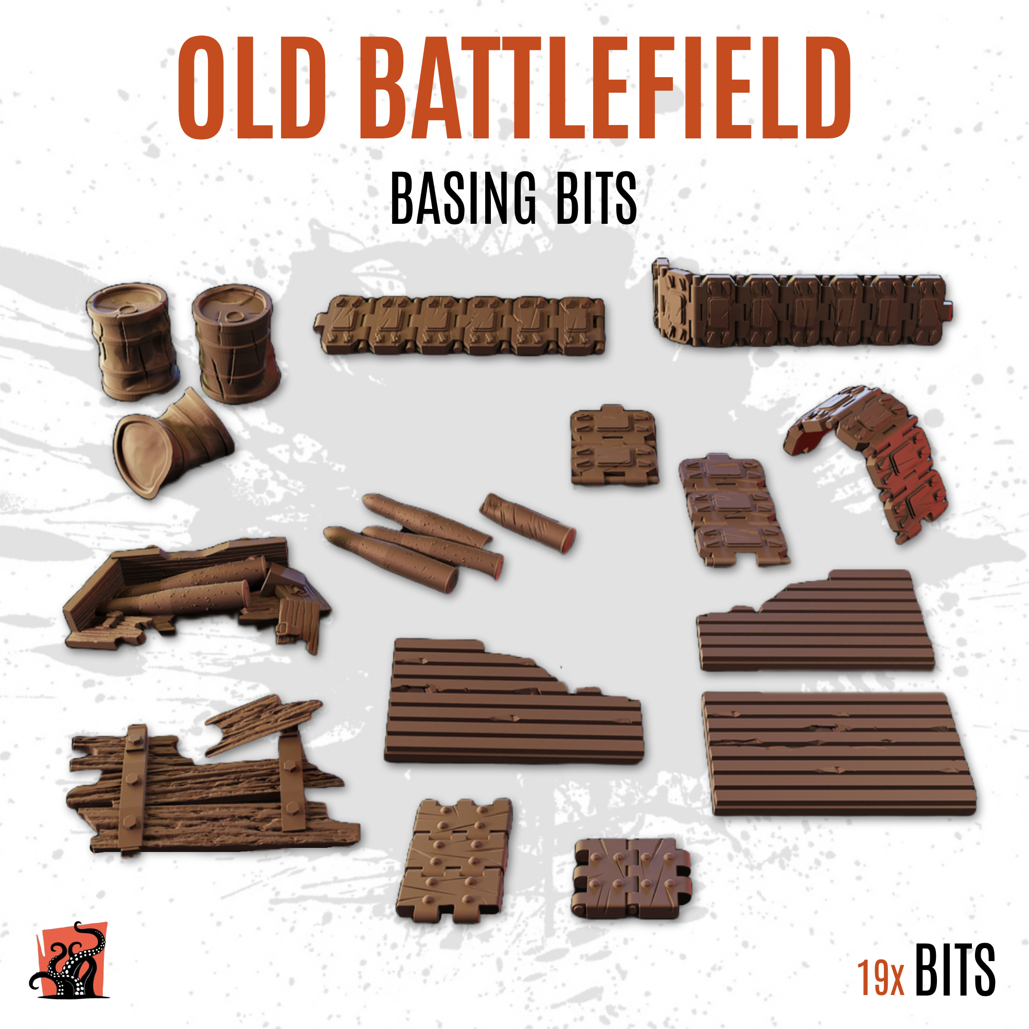 Old battlefield - Basing bits - Pack of 19 bits