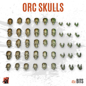 Orc skulls - Pack of 45 bits