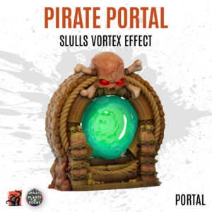 Pirate portal with skulls vortex effect
