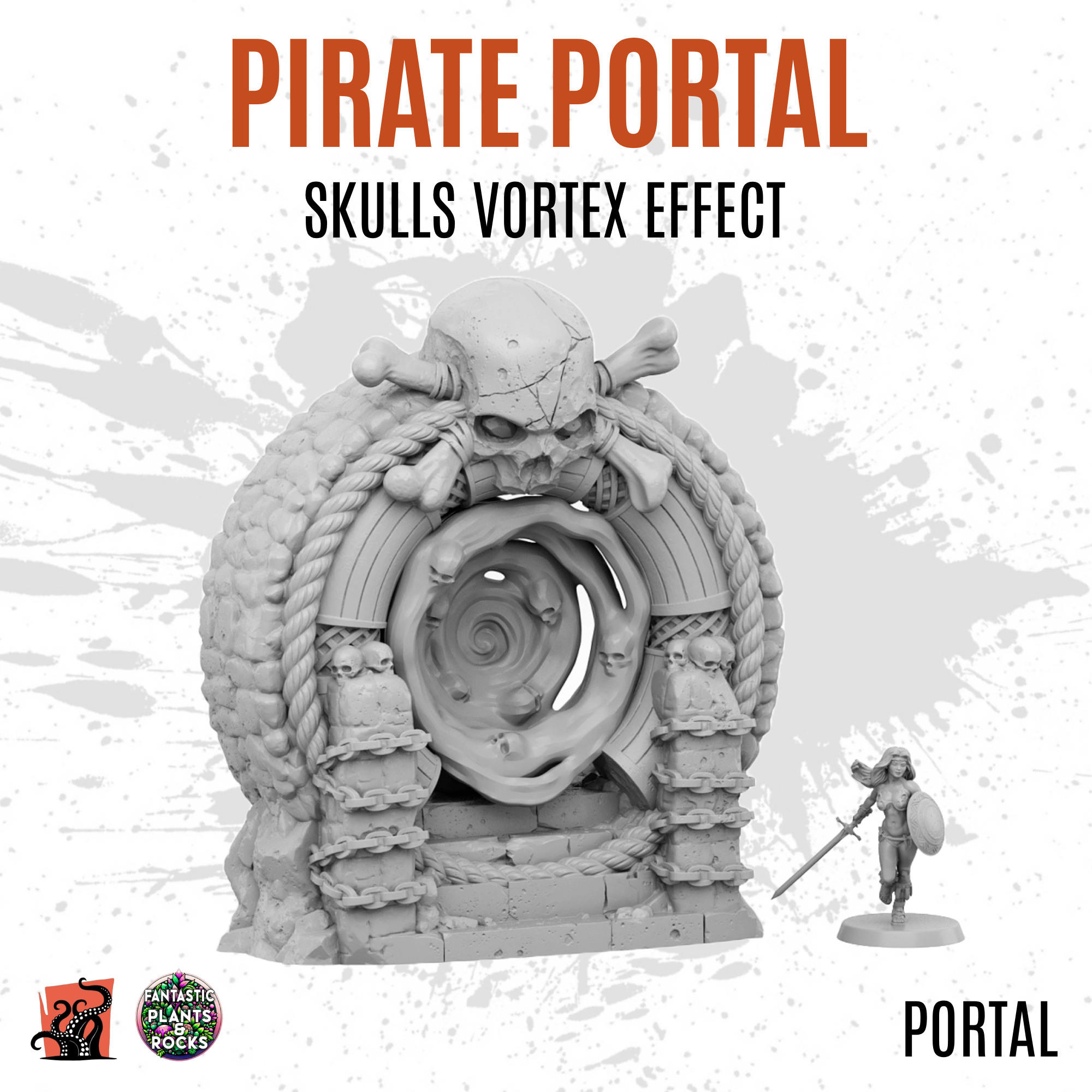 Pirate portal with skulls vortex effect - Image 2