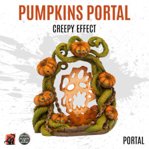 Pumpkins portal with creepy effect