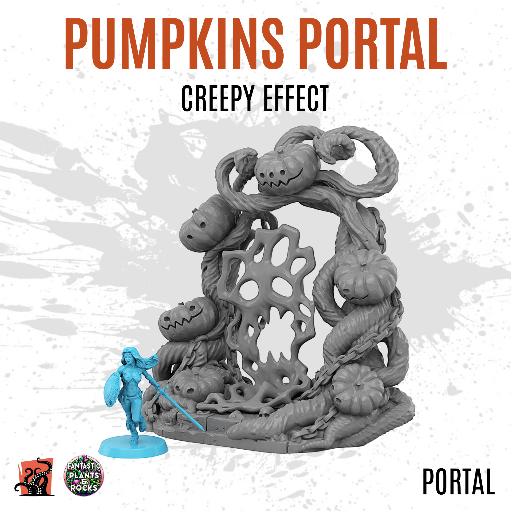 Pumpkins portal with creepy effect - Image 2