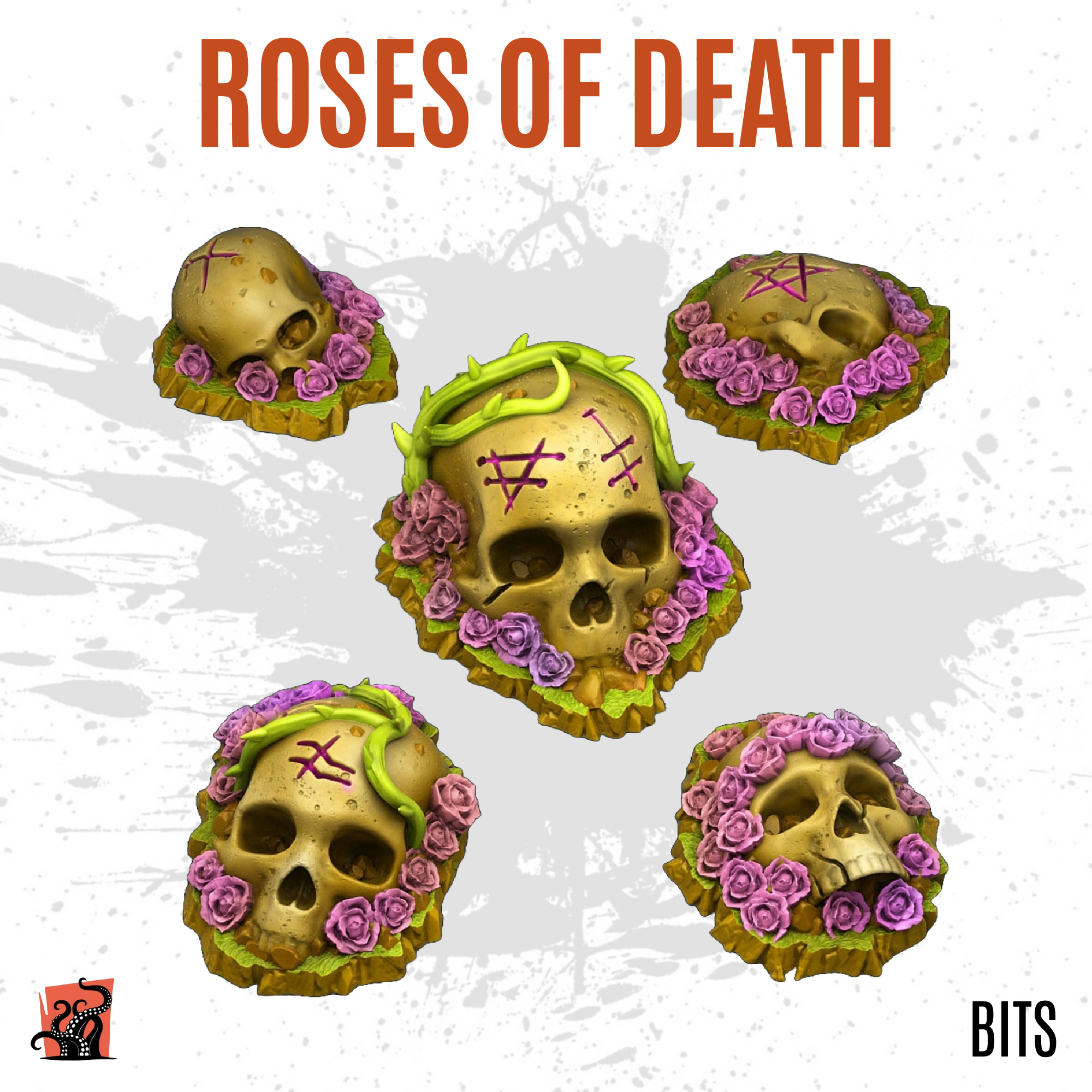 Roses of death - Pack of 5 bits
