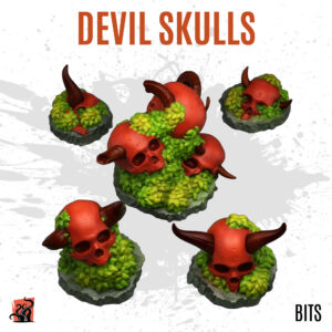 Devil skulls - Pack of 5 bits