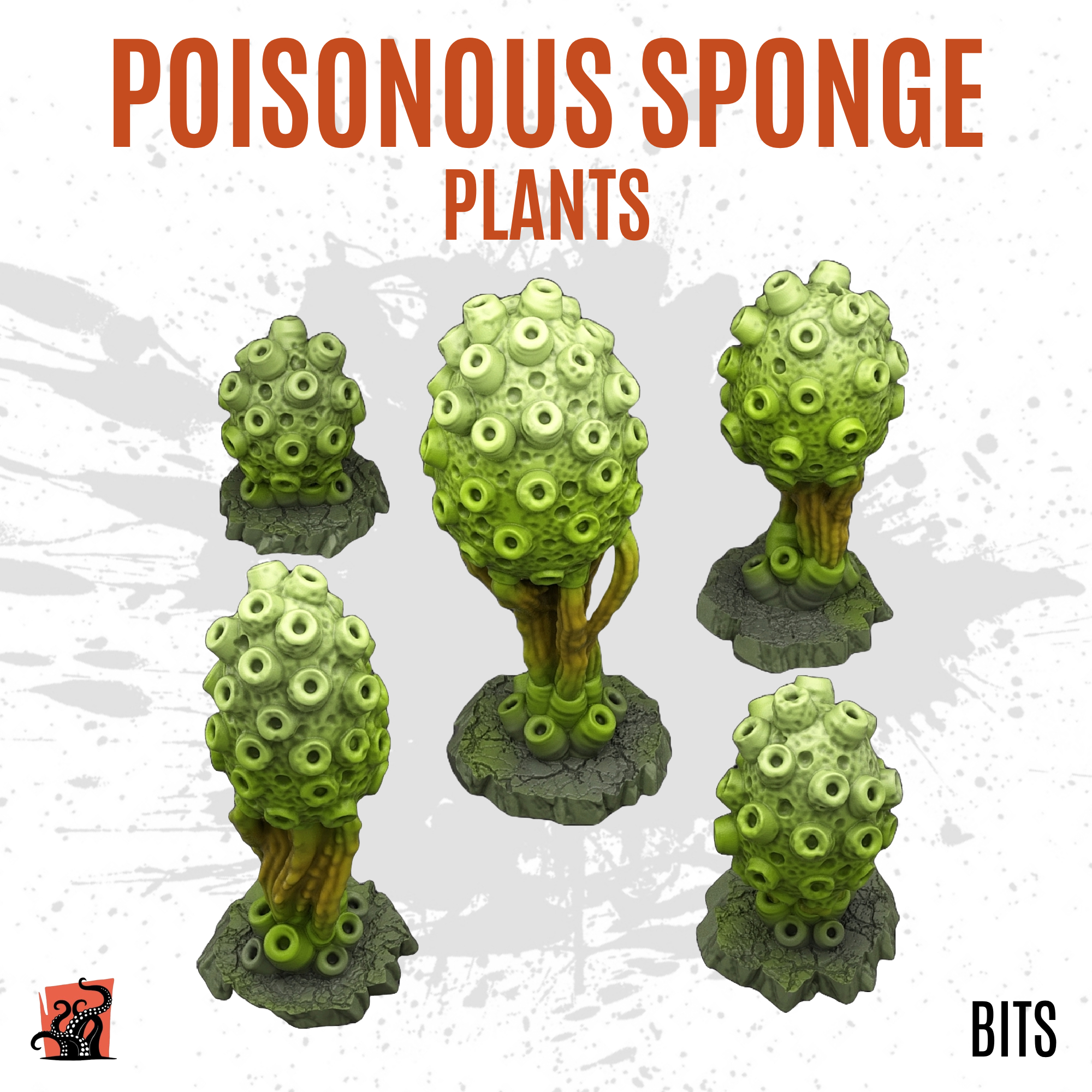 Poisonous sponge plants - Pack of 5 bits