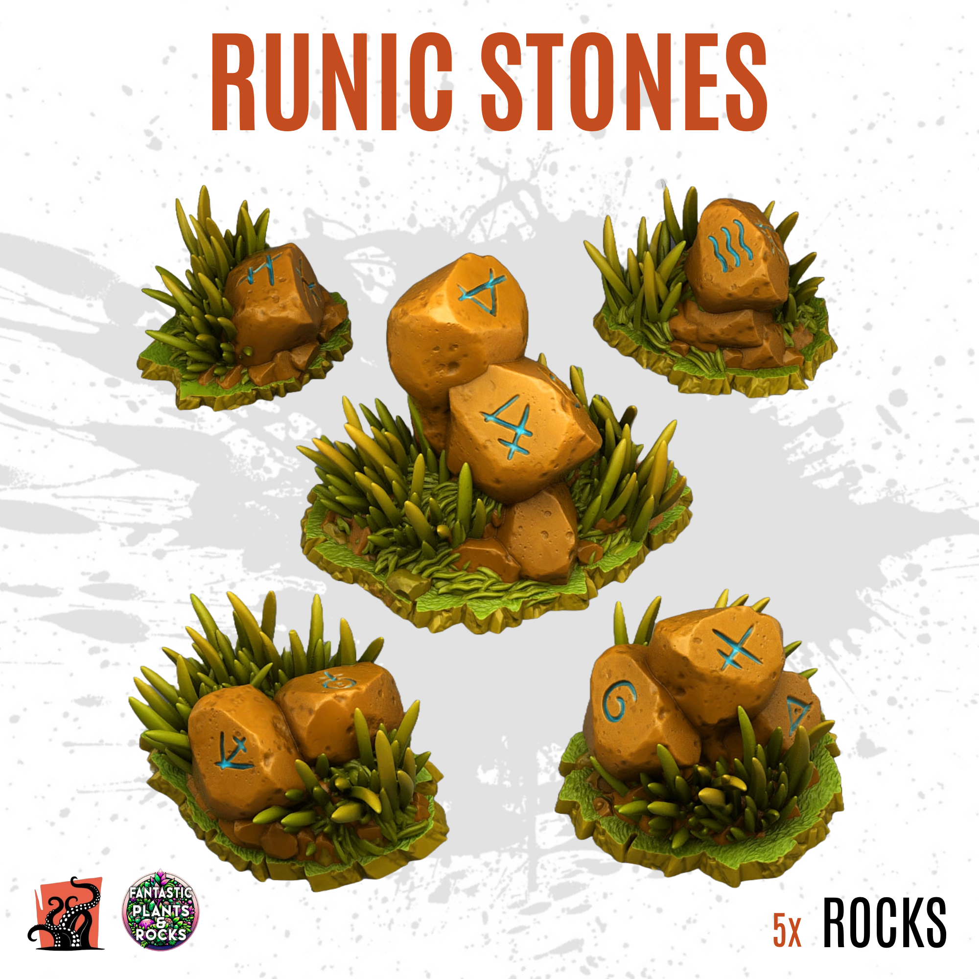 Runic stones - Pack of 5 bits