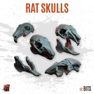 Rat skulls - Pack of 6 bits