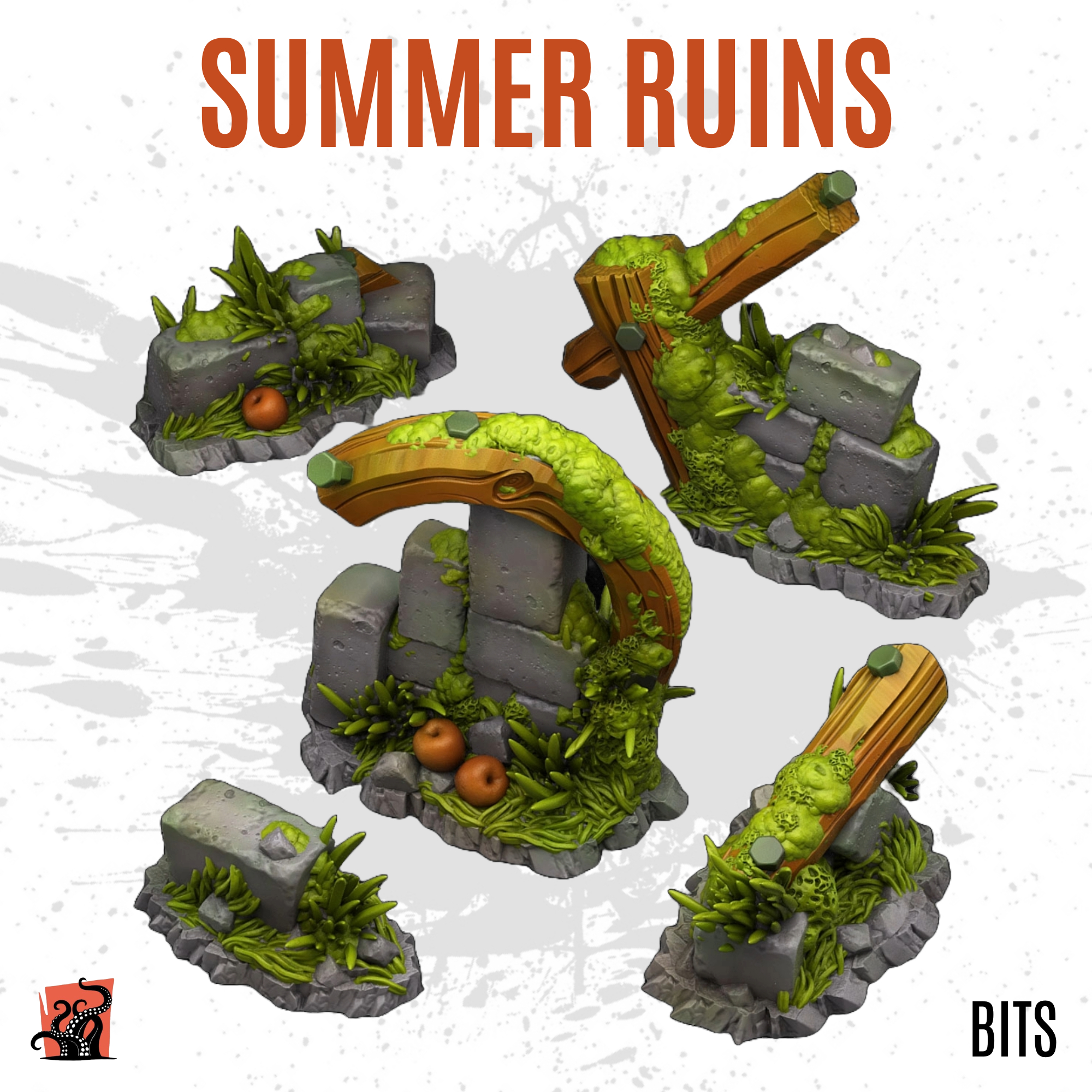 Summer ruins - Pack of 5 bits