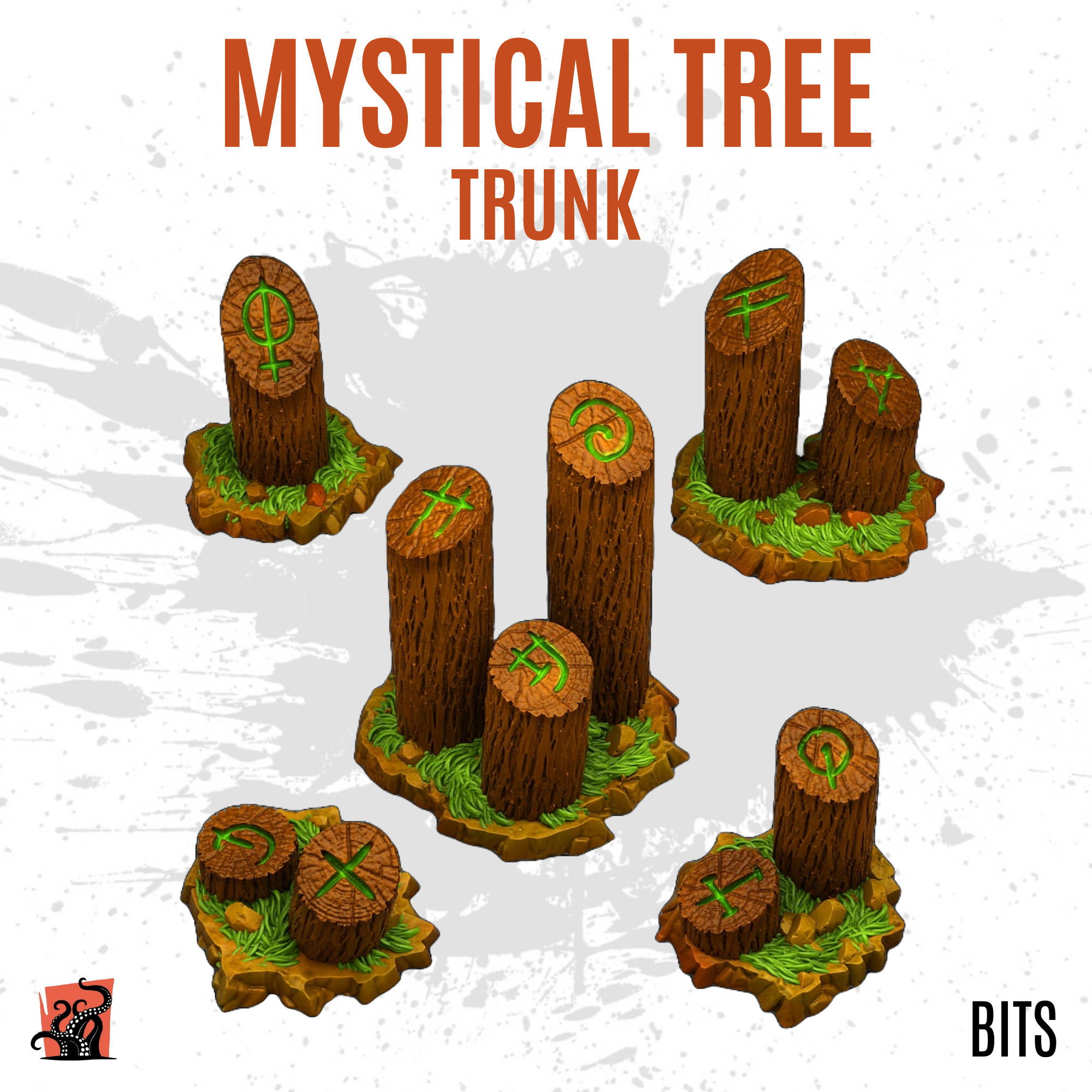 Mystical tree trunk - Pack of 5 bits