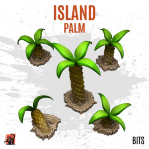 Island palm - Pack of 5 bits