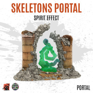 Skeletons portal with spirit effect