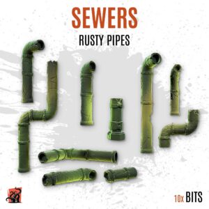 Sewers - Rusty pipes - Pack of 10 bits