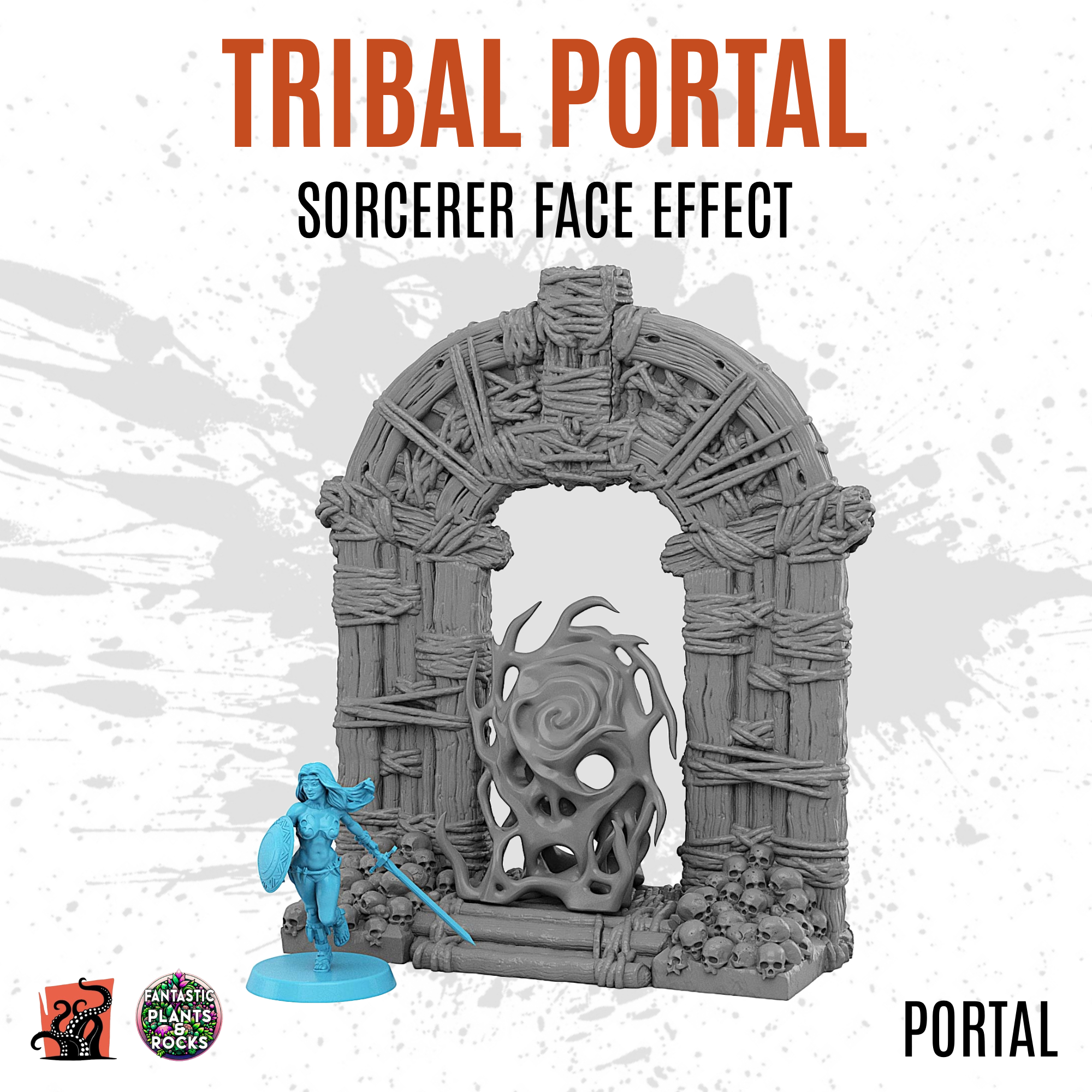 Tribal portal with sorcerer face effect - Image 2