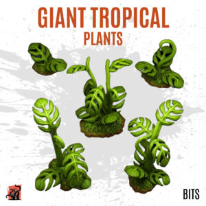 Giant tropical plants - Pack of 5 bits