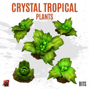 Crystal tropical plants - Pack of 5 bits