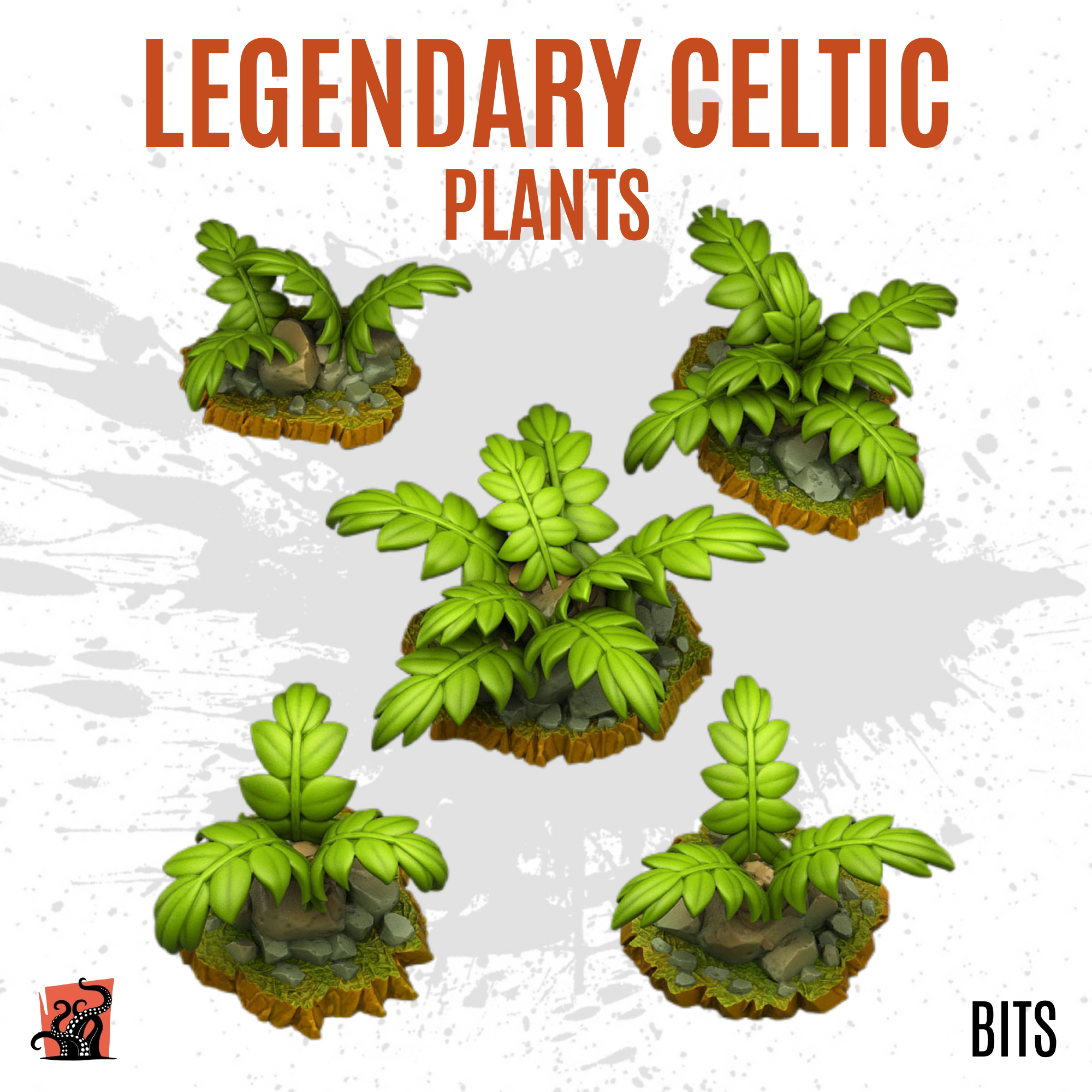Legendary Celtic plants - Pack of 5 bits