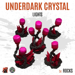 Underdark crystal lights - Pack of 5 bits